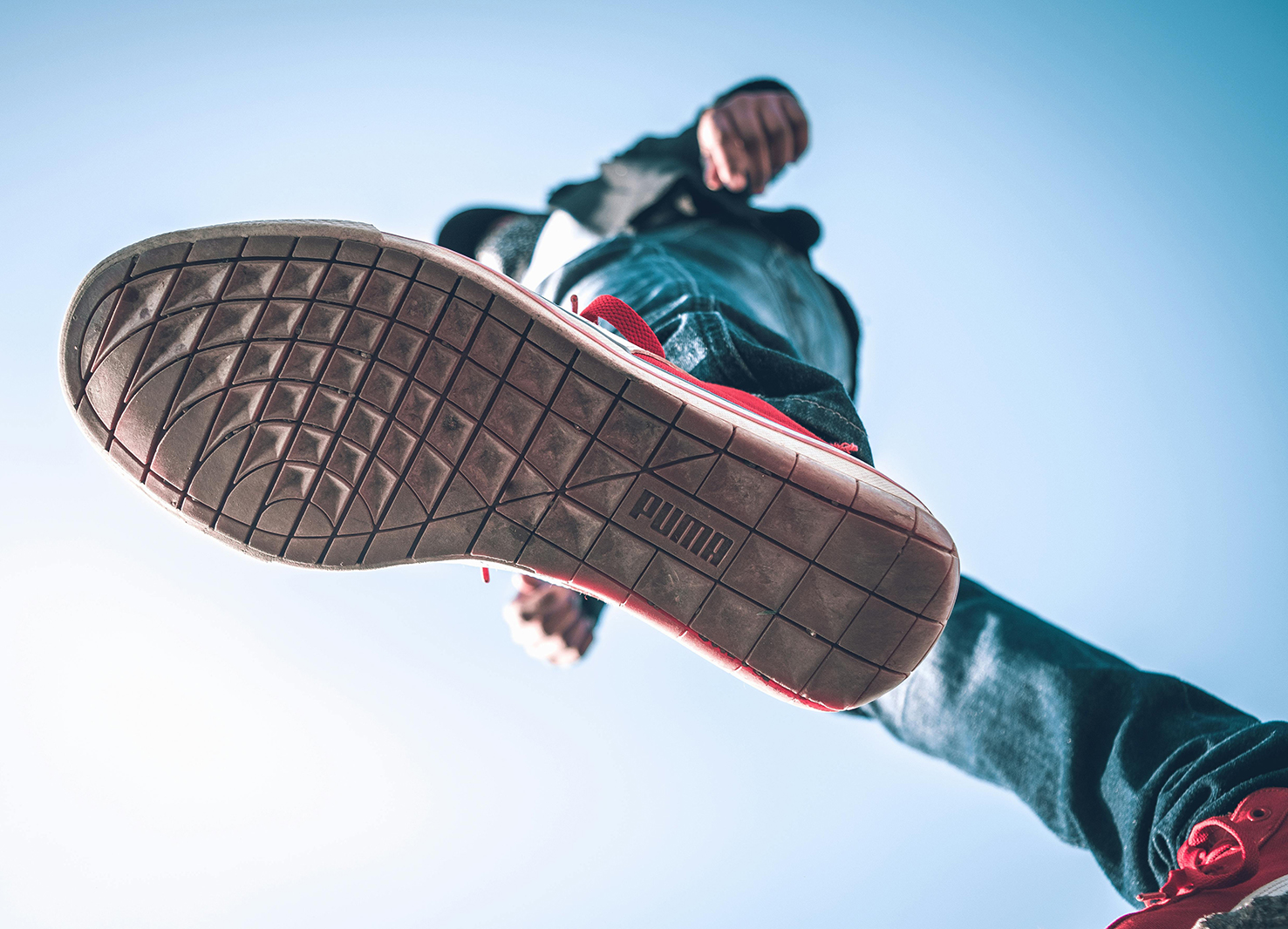 Bottom up view of someones shoe | Kelly Agency Images