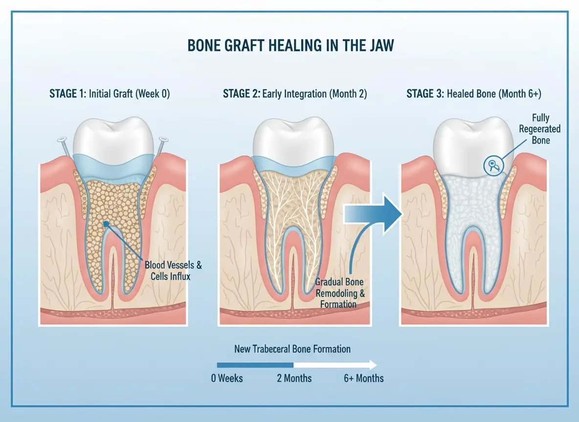Bone Graft healing in the jaw