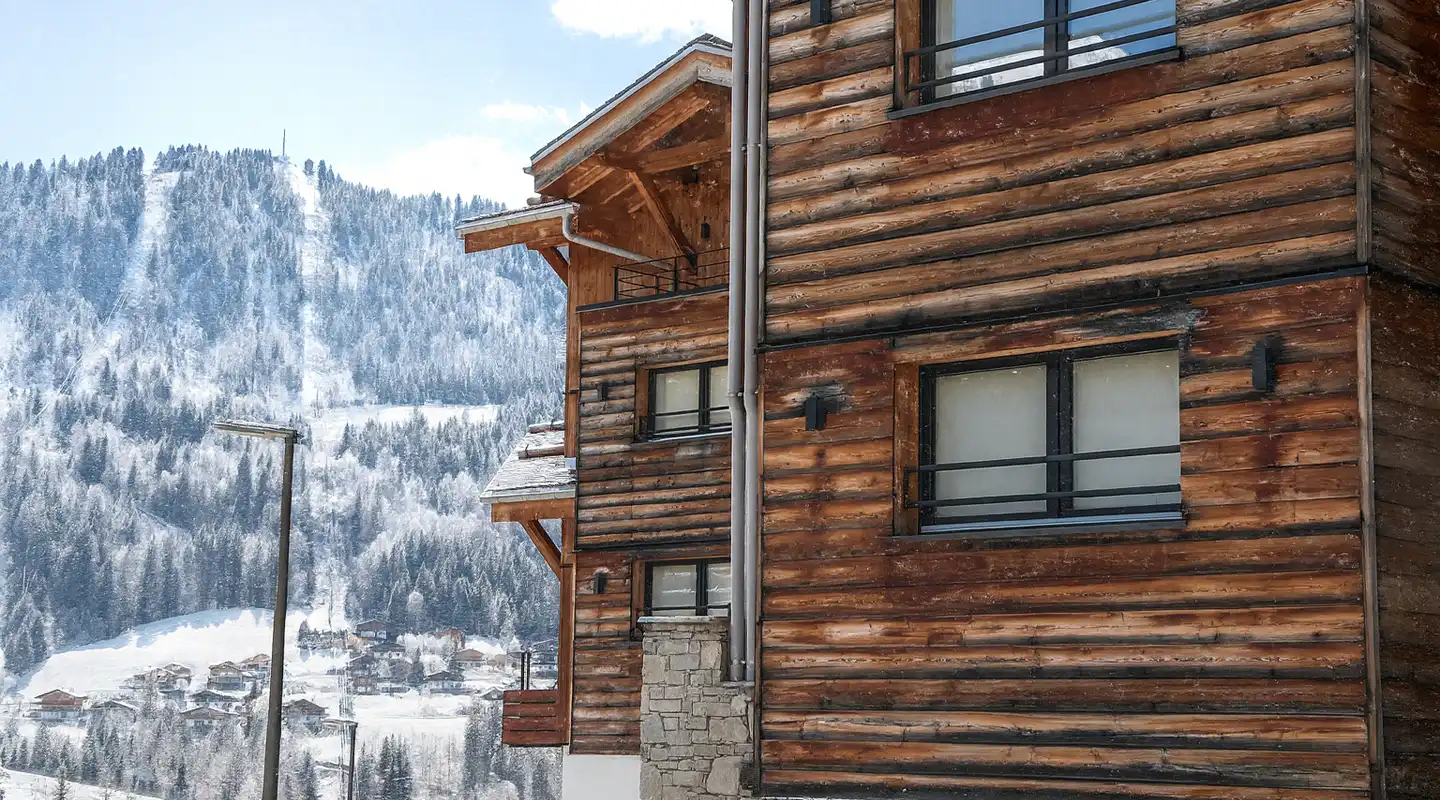 façade hôtel st-alban la clusaz