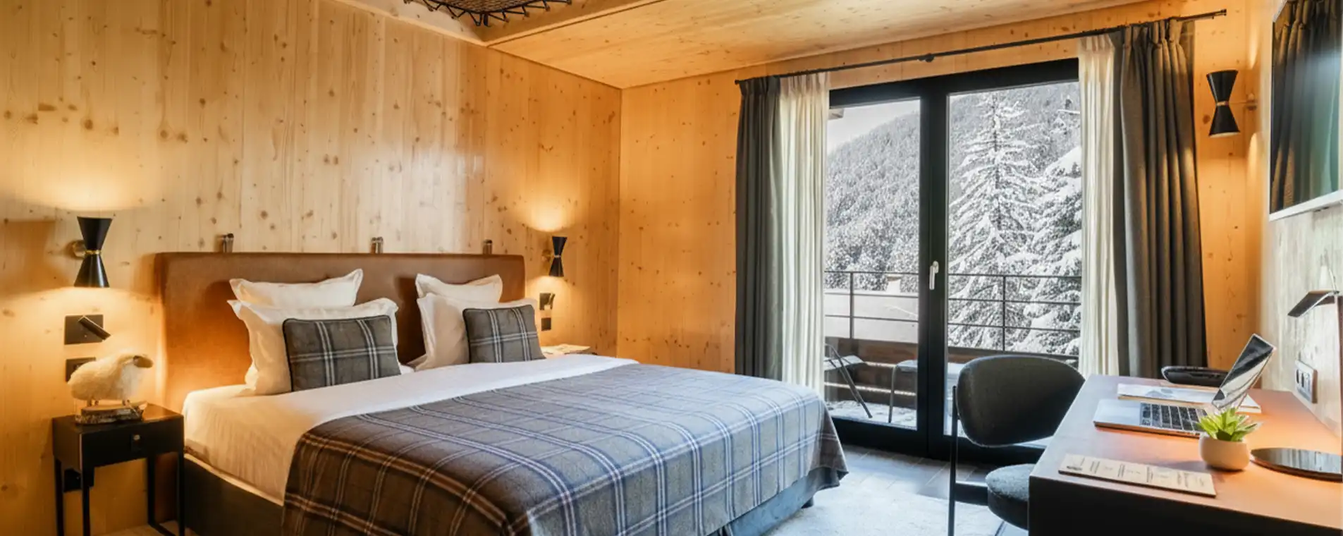 chambres 5 hôtel heliopic chamonix mont-blanc