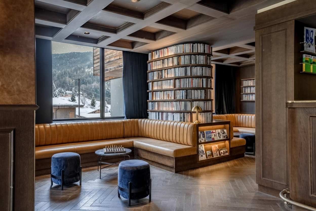 photo lobby hôtel st-alban la clusaz