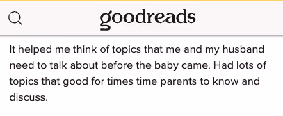 Goodreads review screenshot