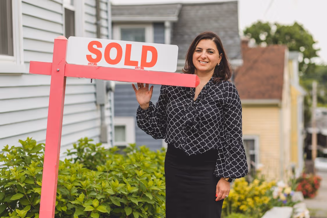 A person standing next to a signAI-generated content may be incorrect.