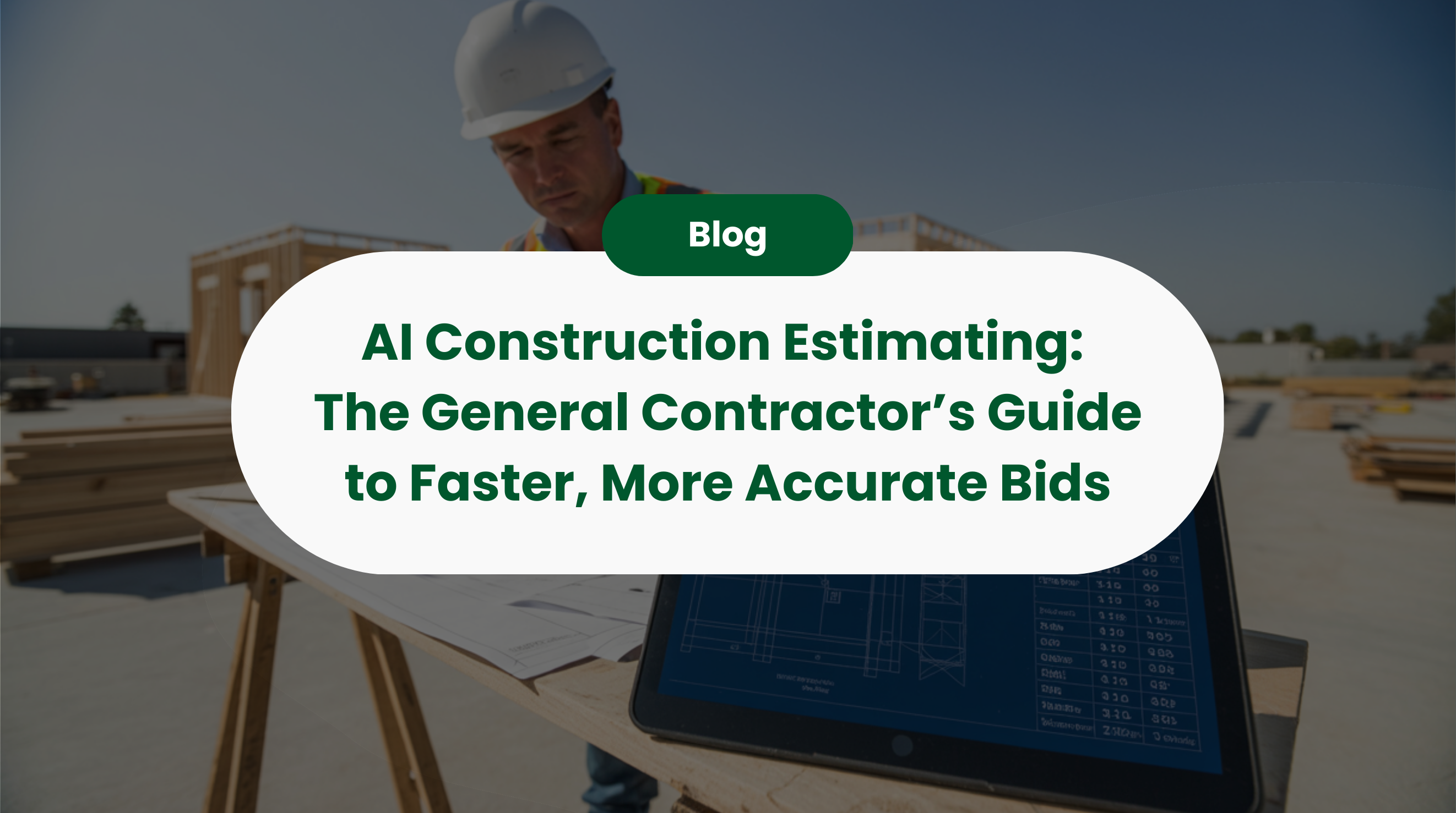 AI Construction Estimating: The General Contractor’s Guide to Faster, More Accurate Bids