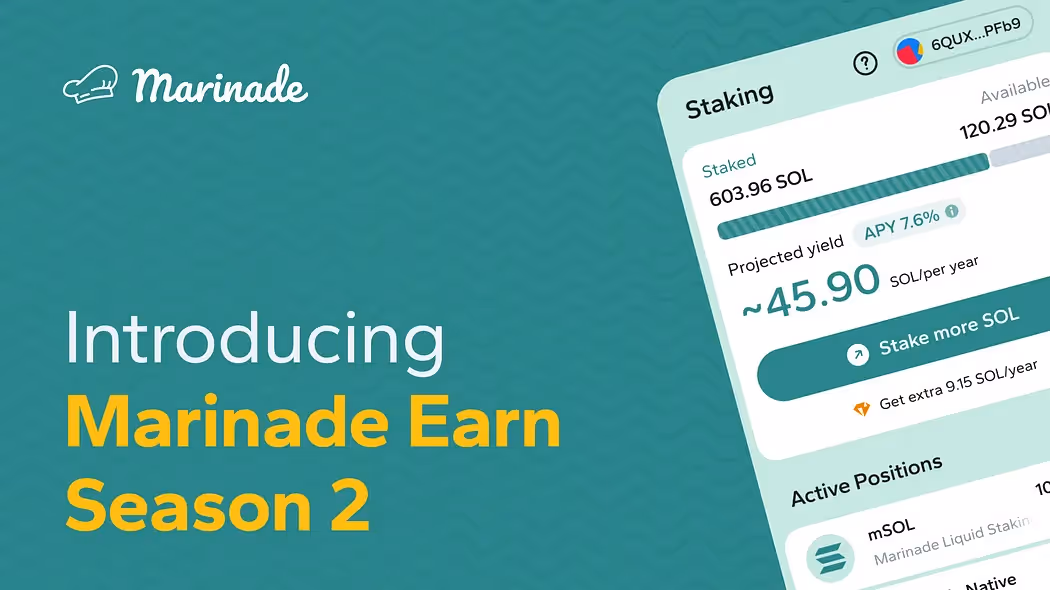 Let Marinade Earn Season 2 Begin!