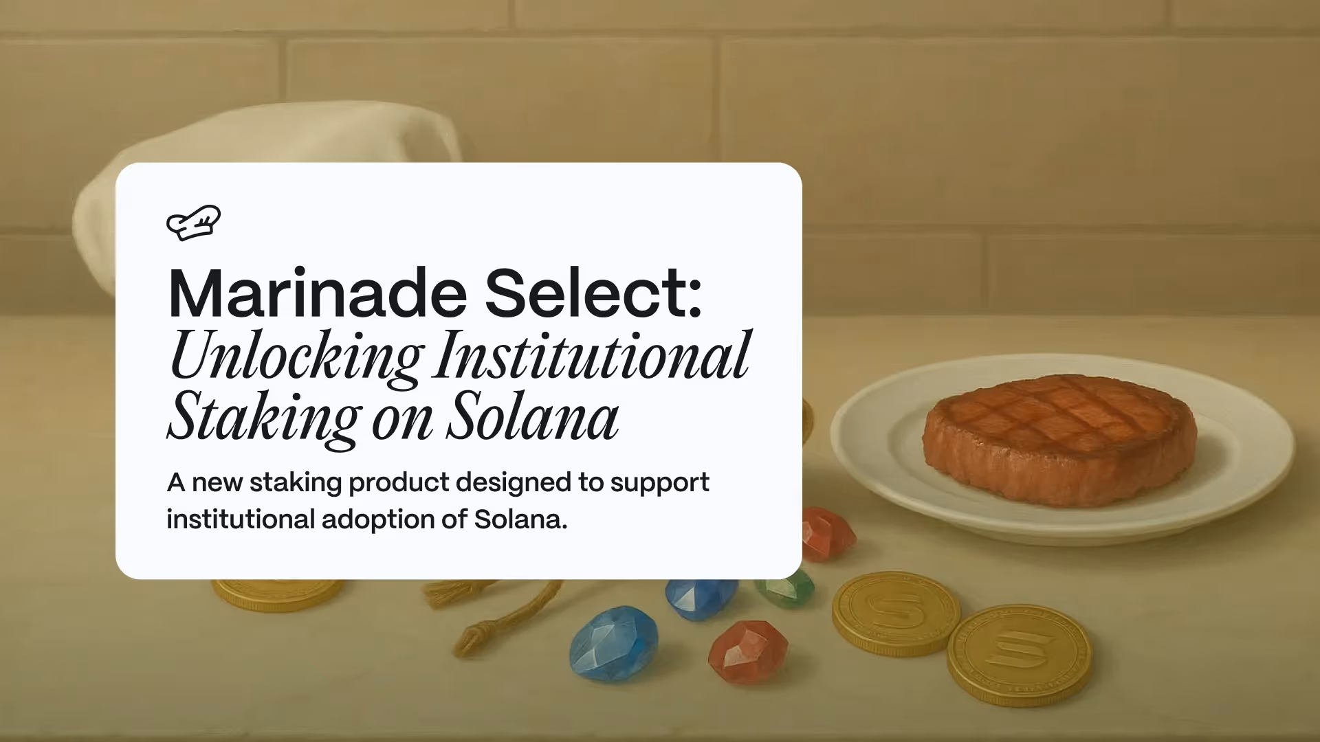 Marinade Select: Unlocking Institutional Staking on Solana