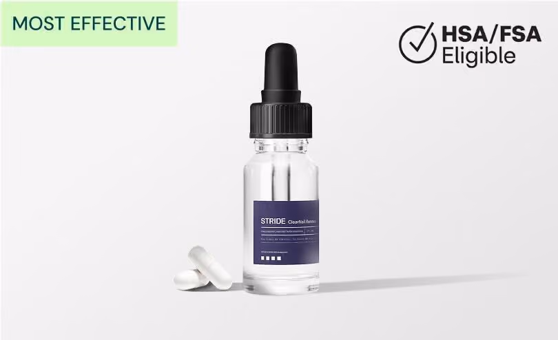 Oral and topical treatment pills and bottle