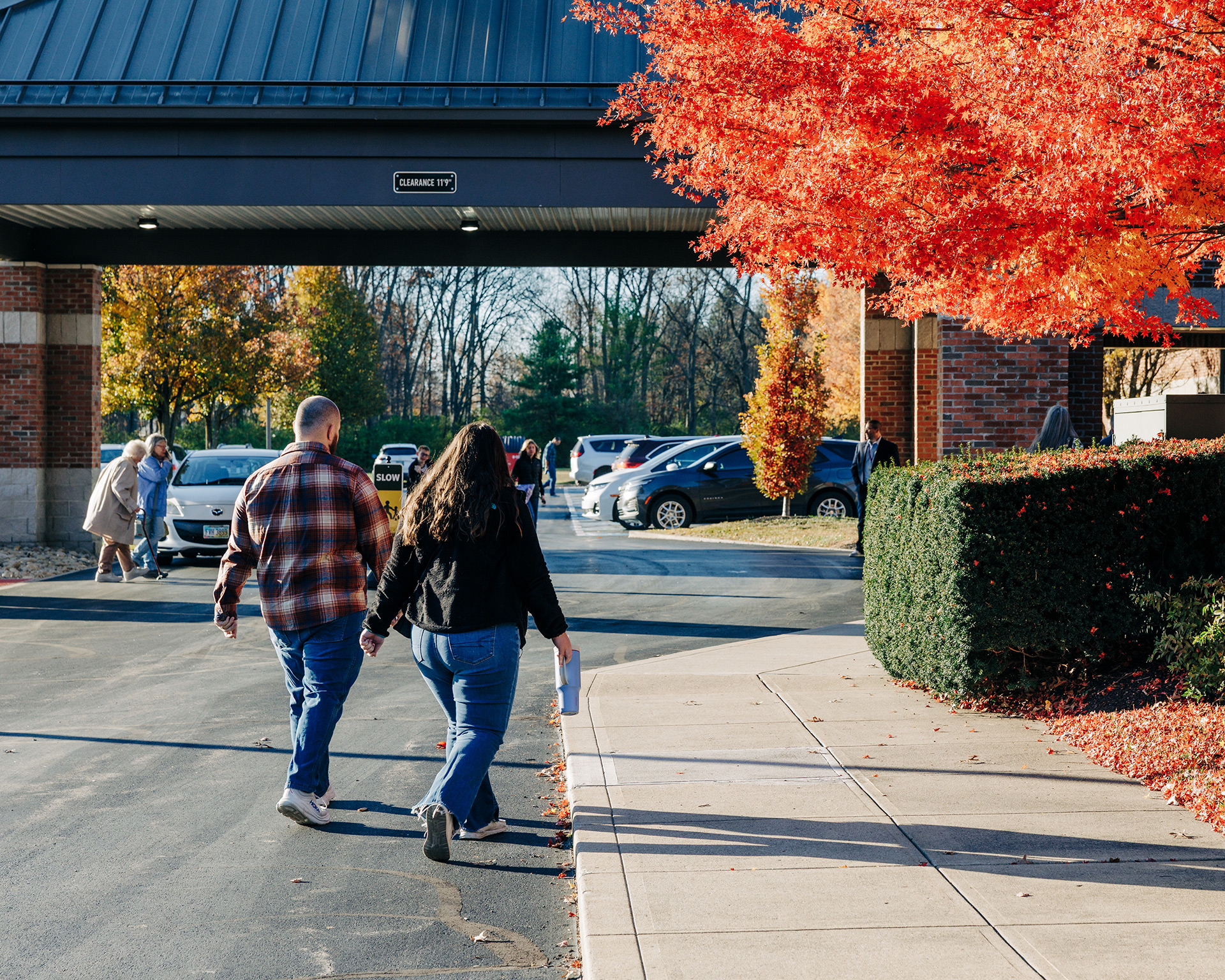 Middle and high school students at their Christmas party