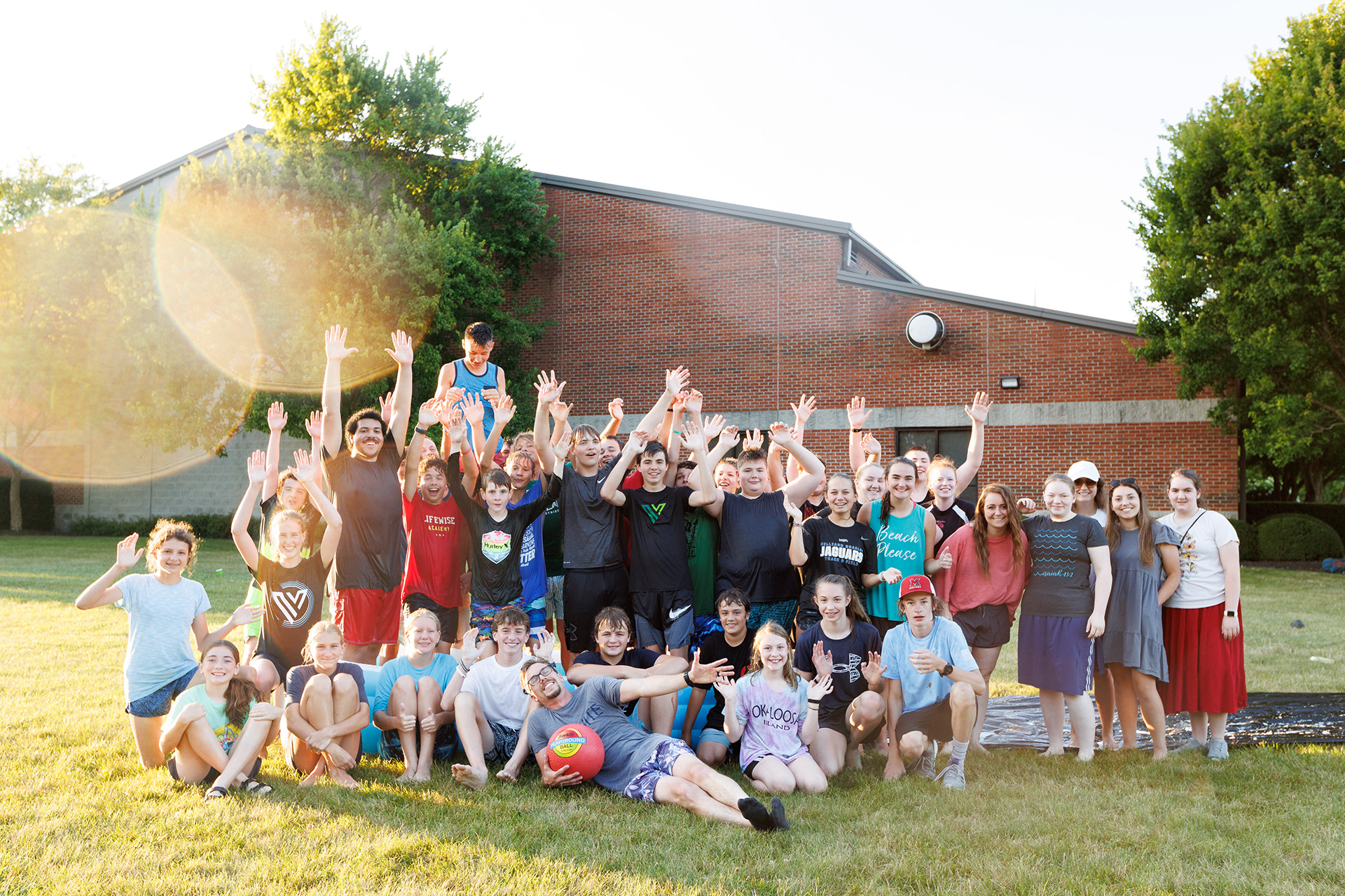 group picture of teenagers