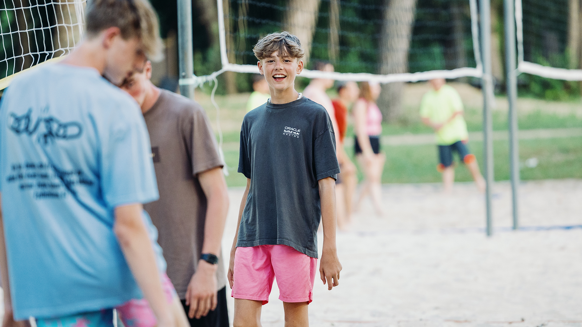 student smiling at the camera