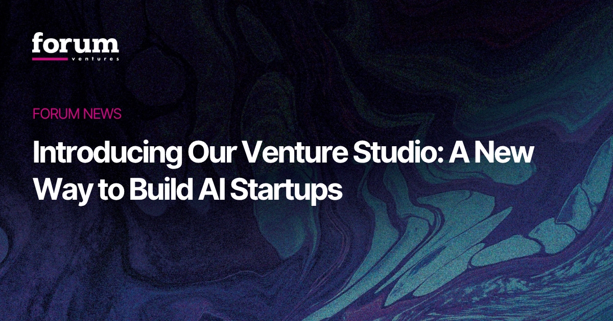 Introducing Our Venture Studio: A New Way to Build AI Startups