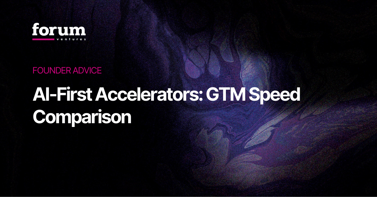 AI-First Accelerators: GTM Speed Comparison