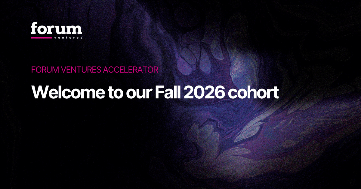 Forum Ventures Fall 2026 Cohort: 15 AI-First B2B Startups