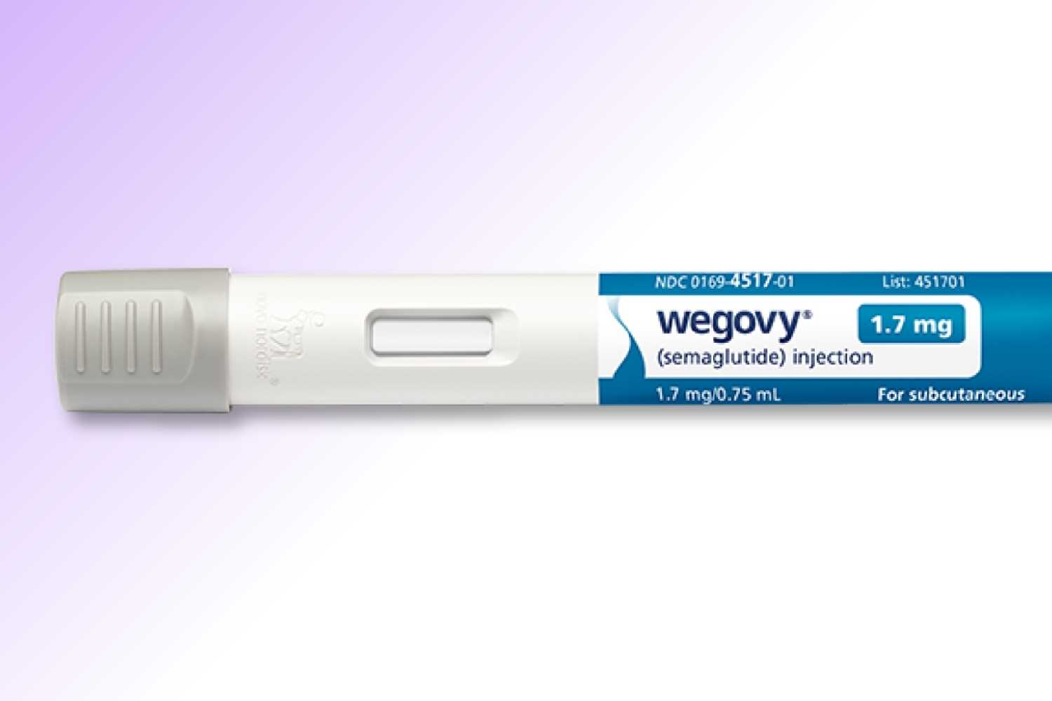 Box of Wegovy® (semaglutide) single-dose pens
