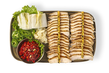 Medium Hangari Jowl: succulent tender pork jowl served with the perfect balance of crispy edges and melt-in-your-mouth texture.