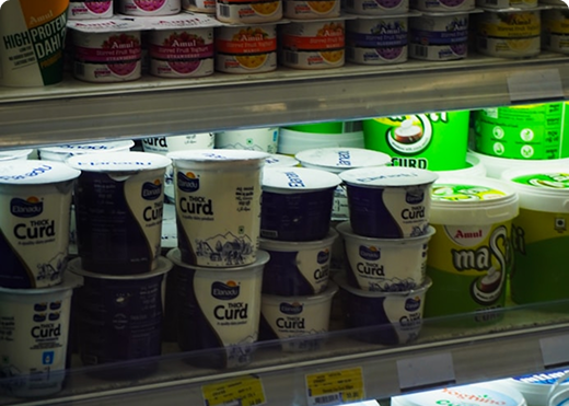 vanille dans le supermarché