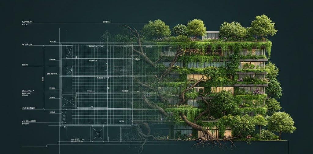 Green building concept image
