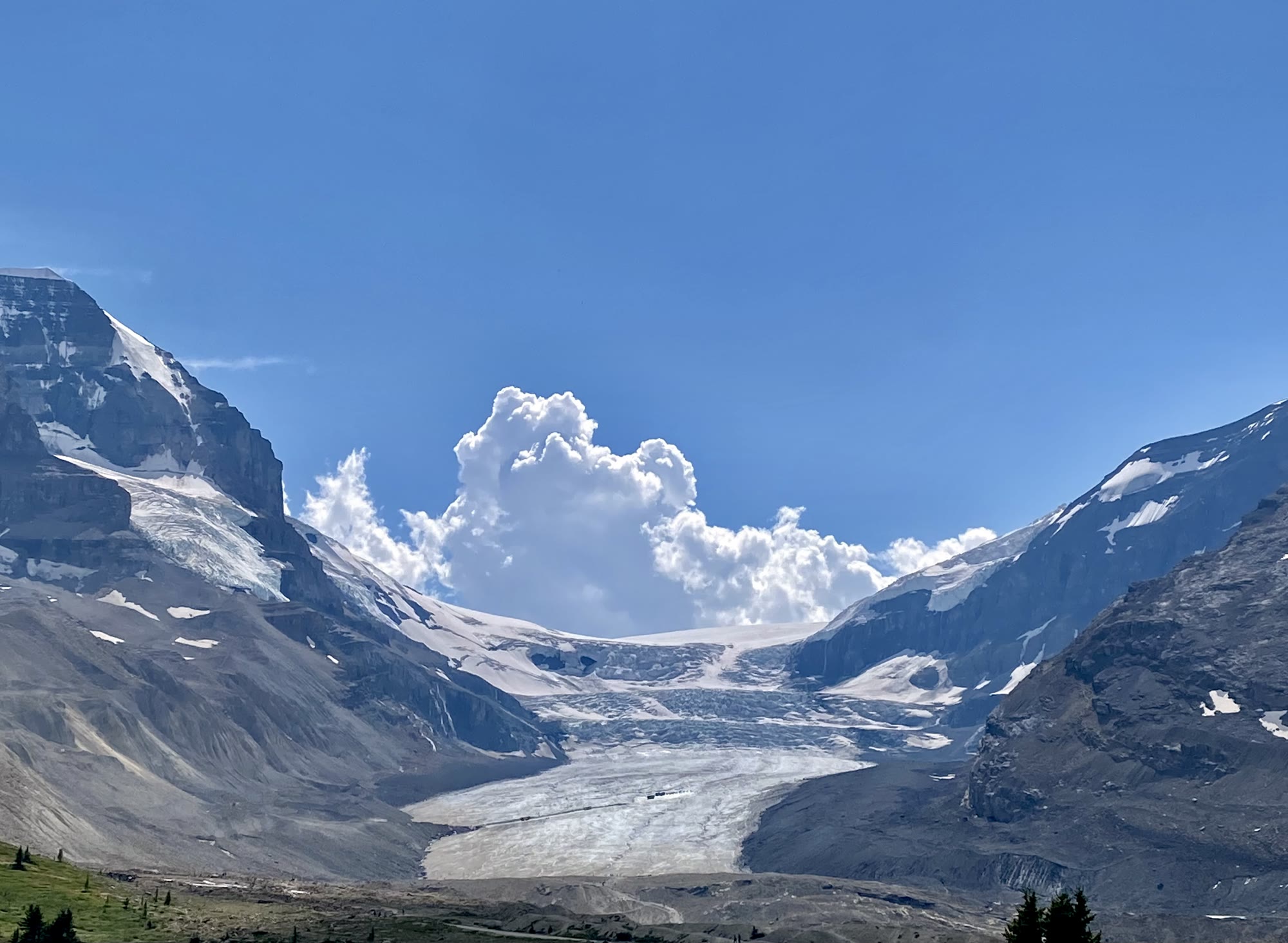 Athabasca Glacier along the Icefields Parkway