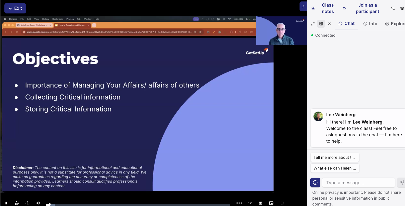 GetSetUp's Classroom, Now Entirely in the Browser