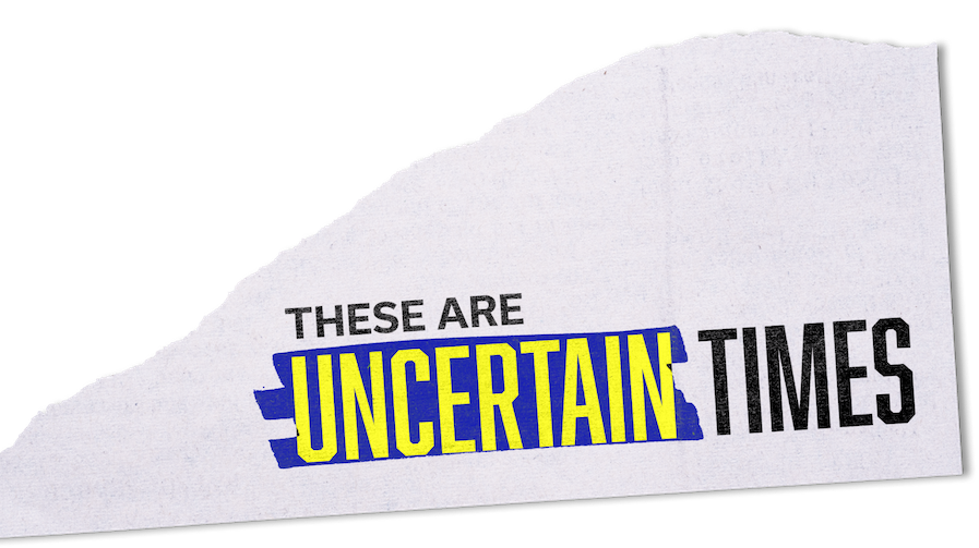 These are uncertain times – news clipping for the Conservatives