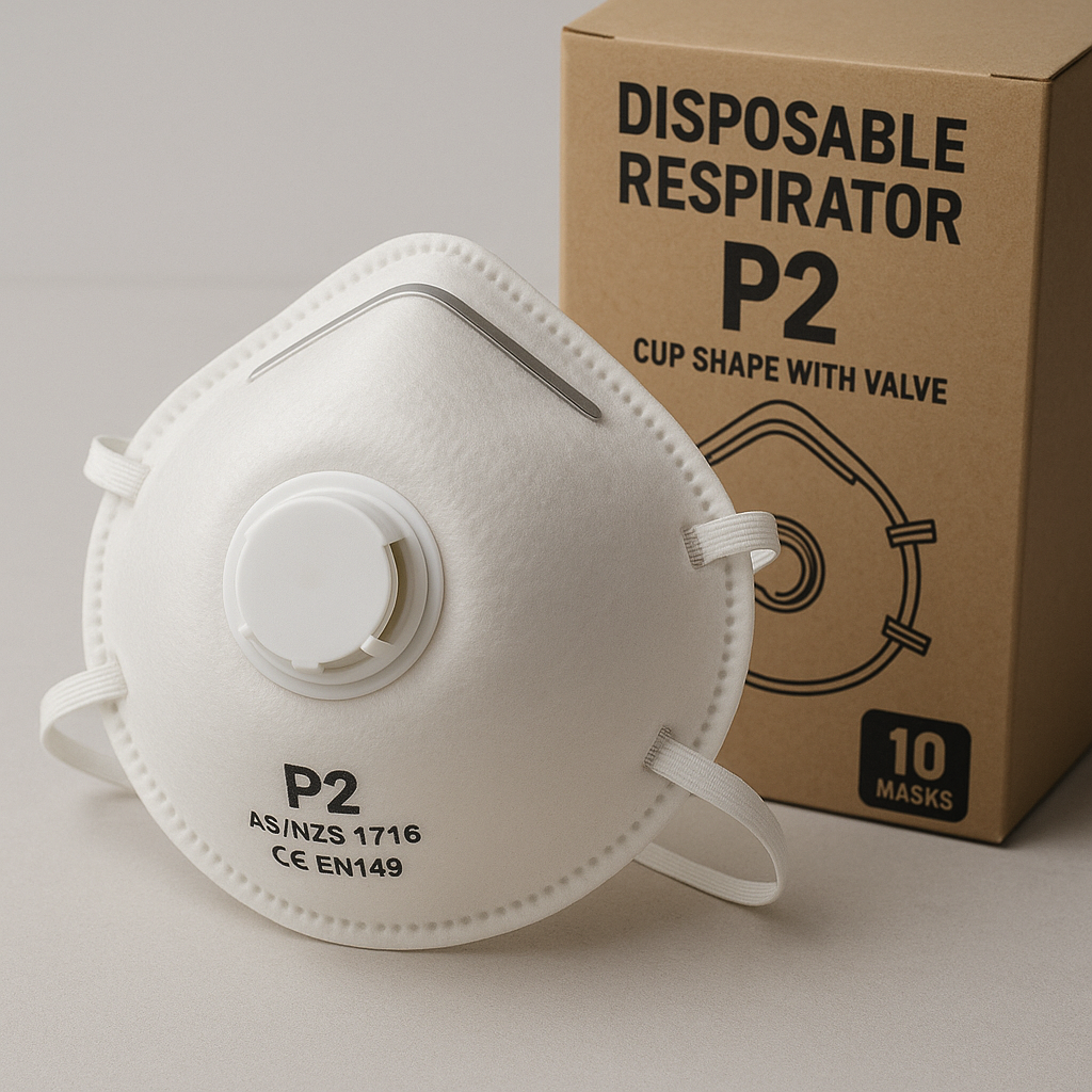 P2 Rated Respirator Mask – Certified for Silica Dust