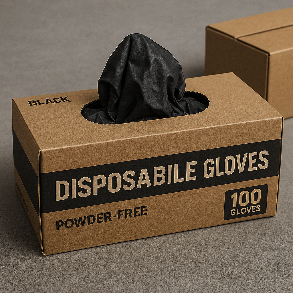 Disposable Black Nitrile Gloves – Trade Pack