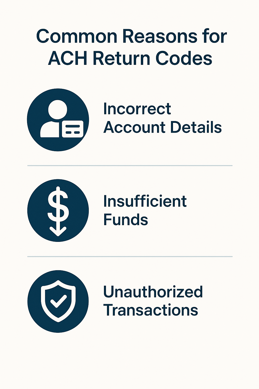 What is ACH return Code