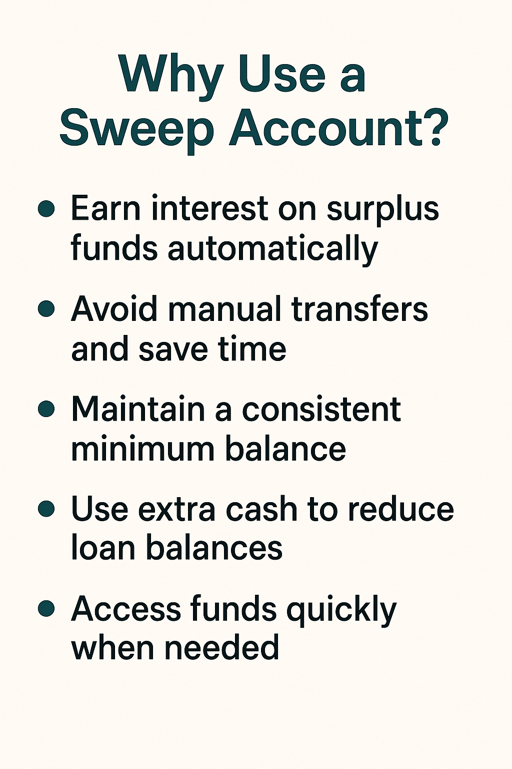 Why Use a Sweep Account?