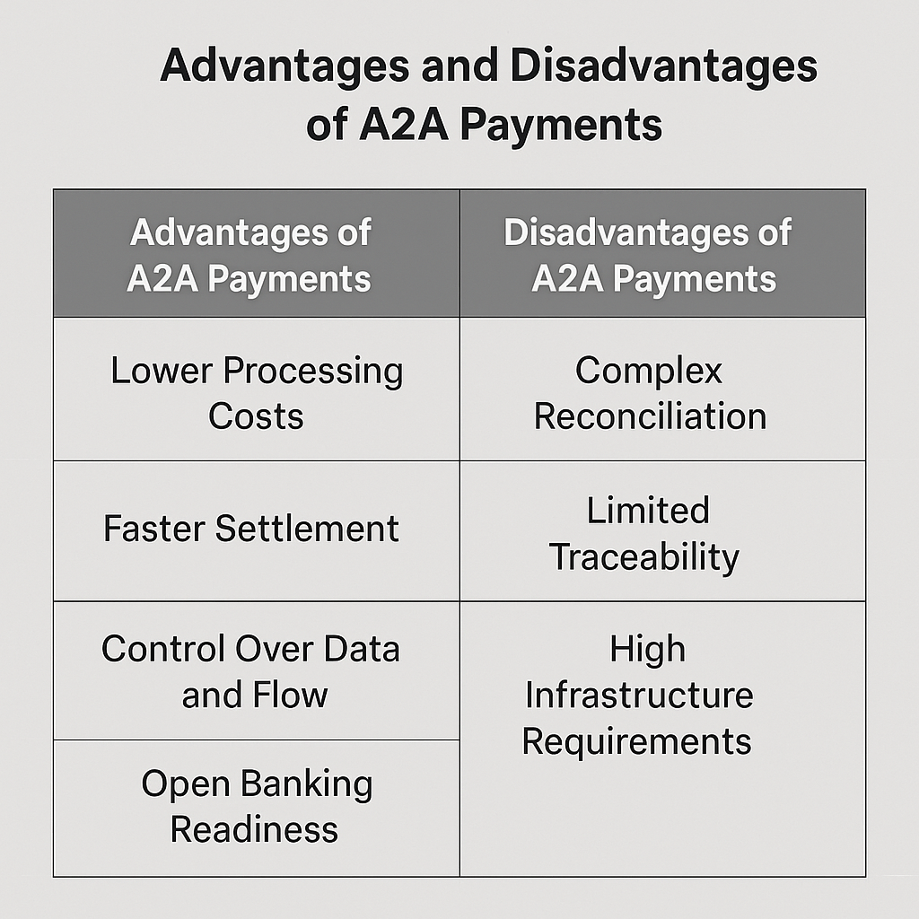 Advantages and Disadvantages of A2A Payments