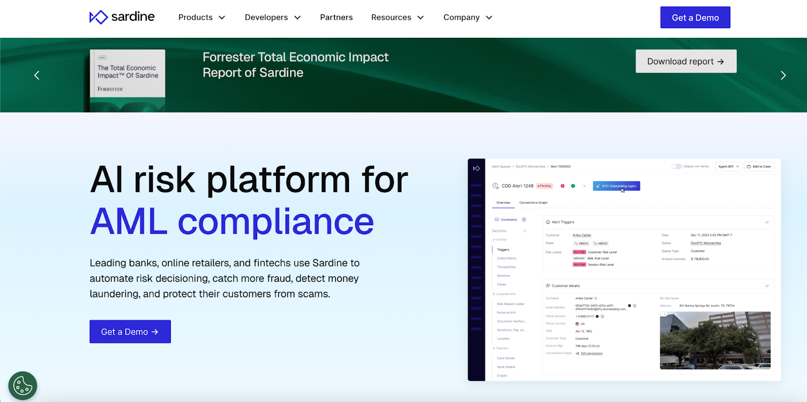 Sardine Dashboard