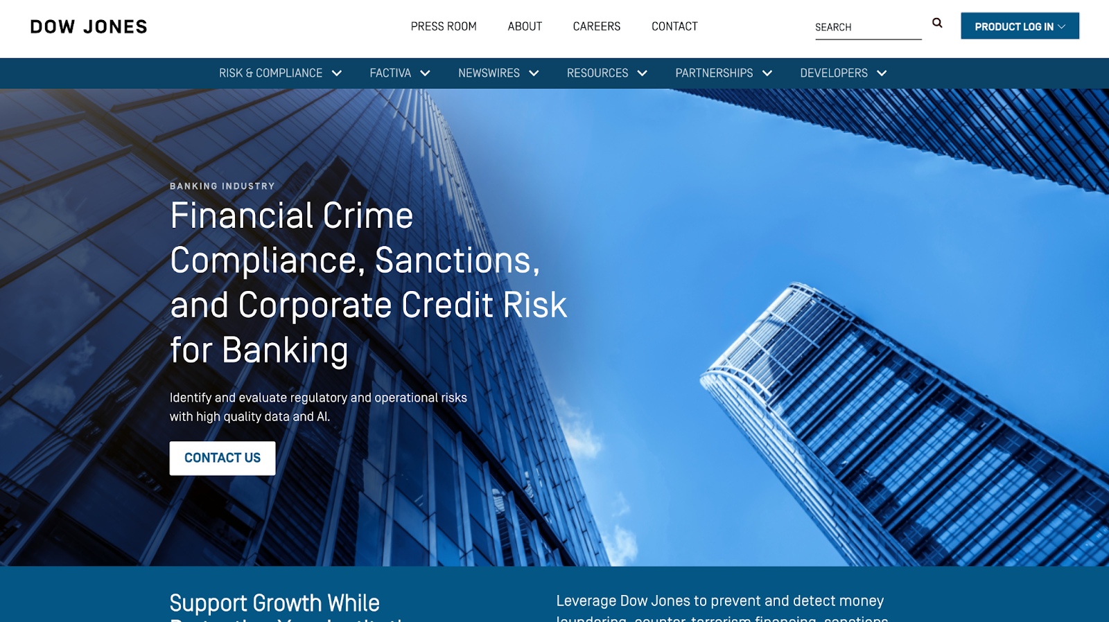 Dow Jones Risk & Compliance Dashboard