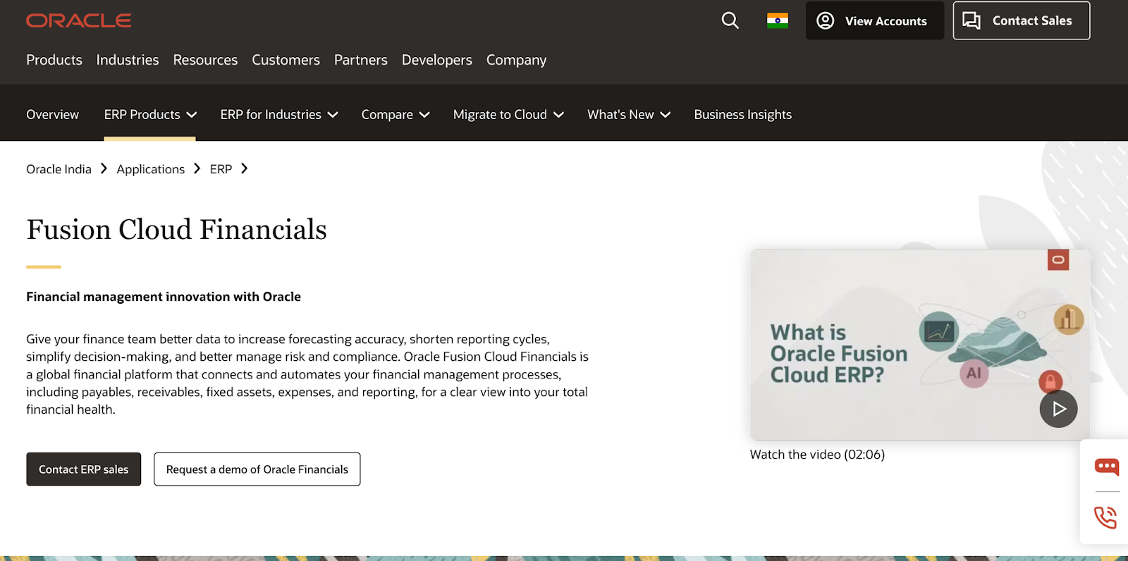 Oracle Dashboard