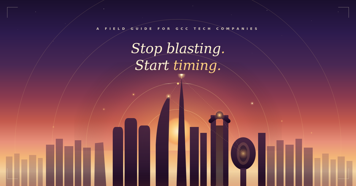 Signal-Based Outbound for GCC Tech Companies: The 2026 Playbook