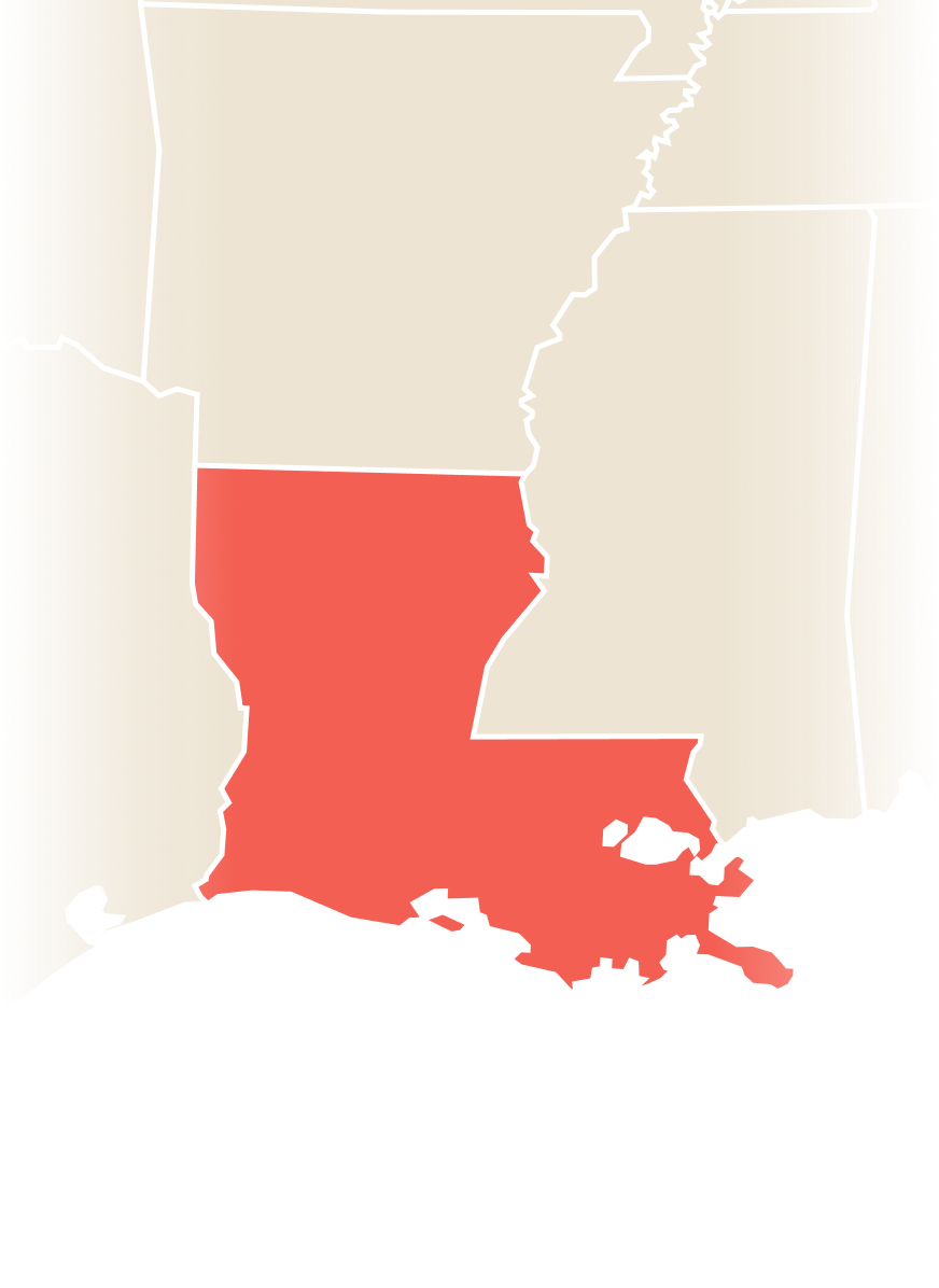 Outline of Louisiana state