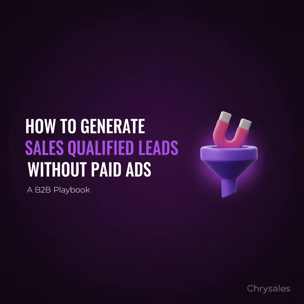 Featured image for generating B2B sales qualified leads without paid ads