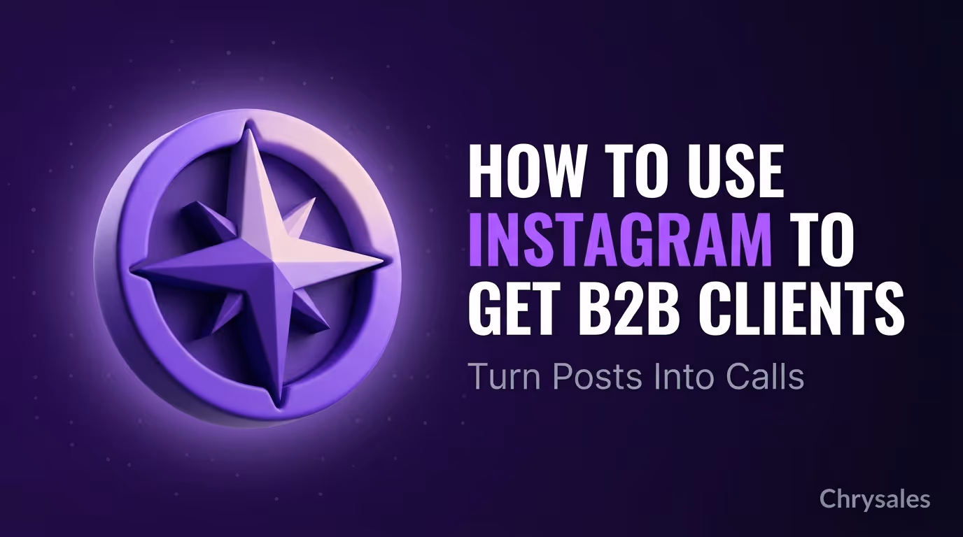 Premium blog cover for using Instagram to get B2B clients