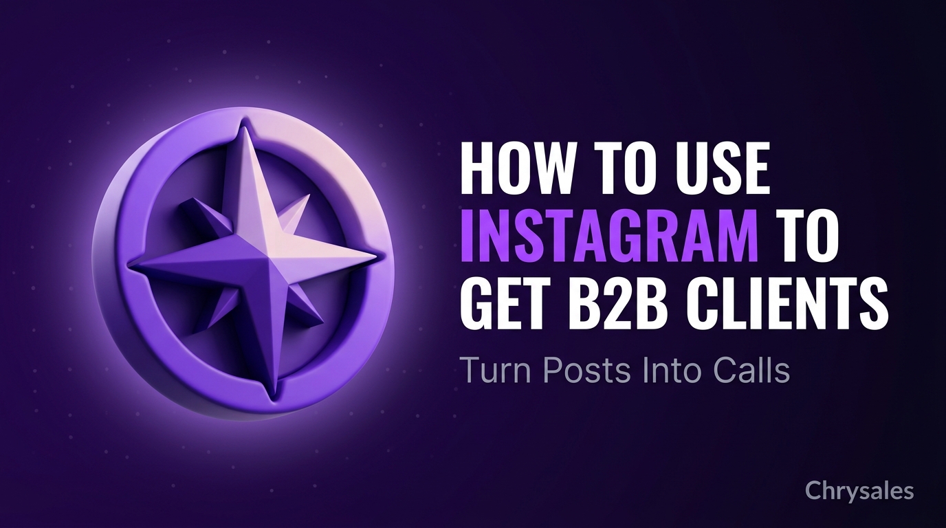 Premium blog cover for using Instagram to get B2B clients