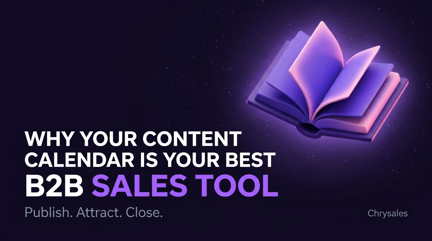 B2B content calendar as a premium sales tool for consistent lead generation