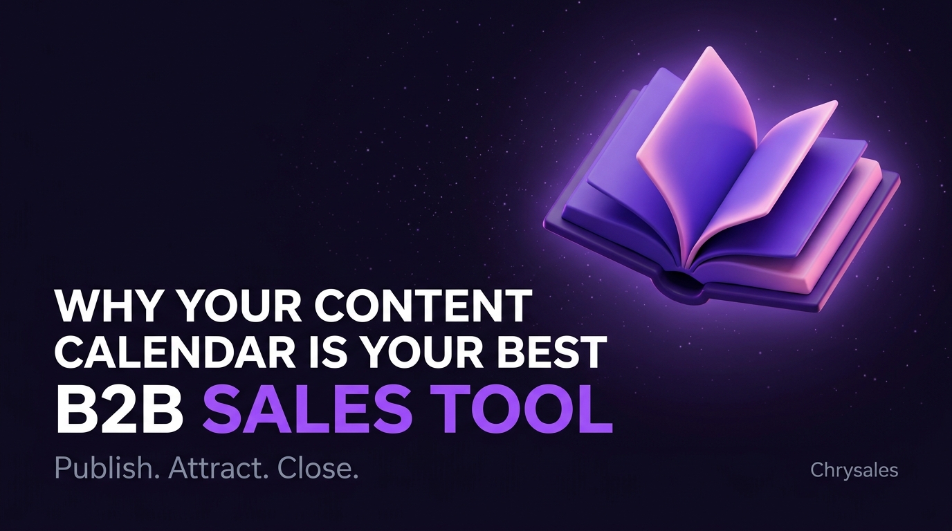 B2B content calendar as a premium sales tool for consistent lead generation