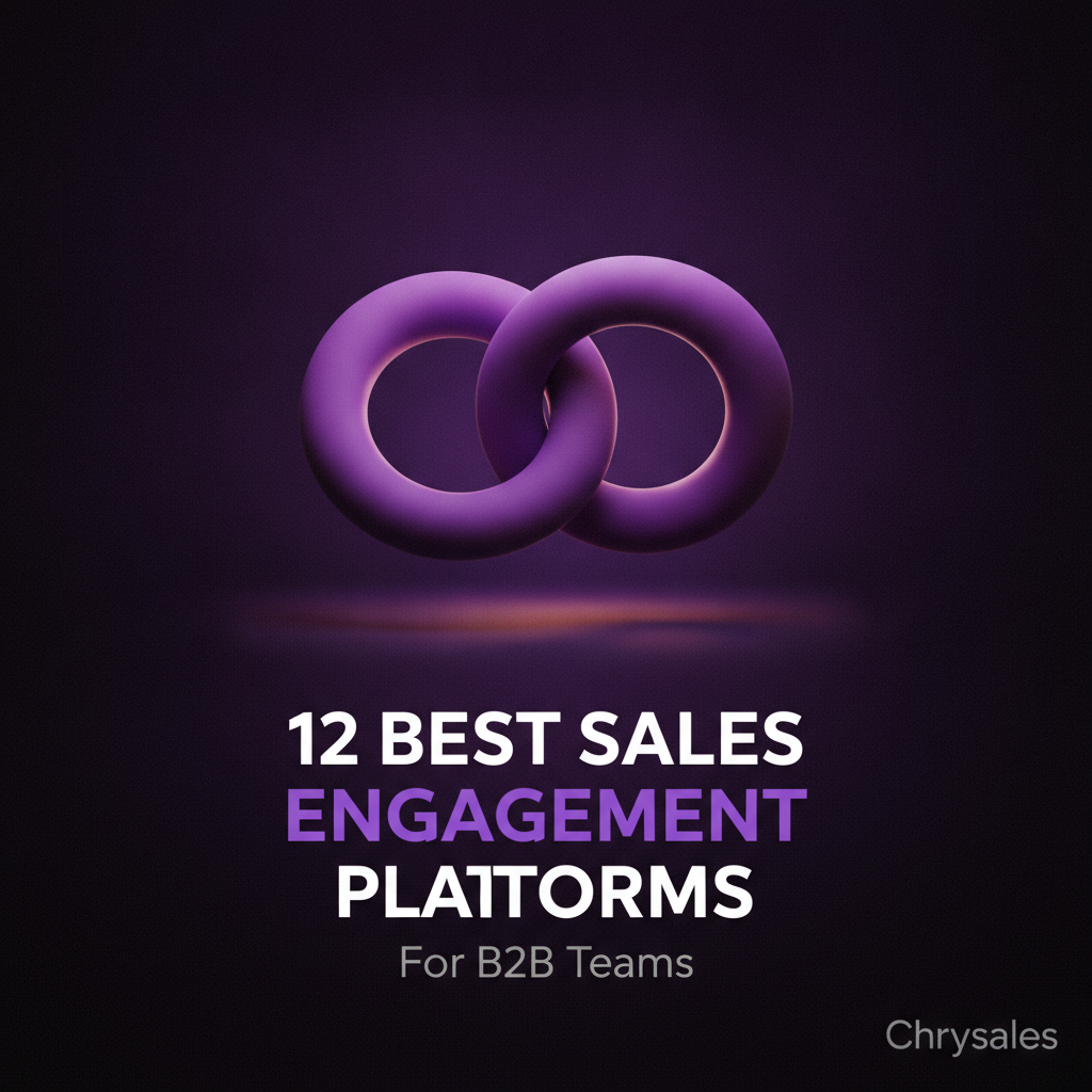 12 best sales engagement platforms for B2B teams featuring interlocking rings