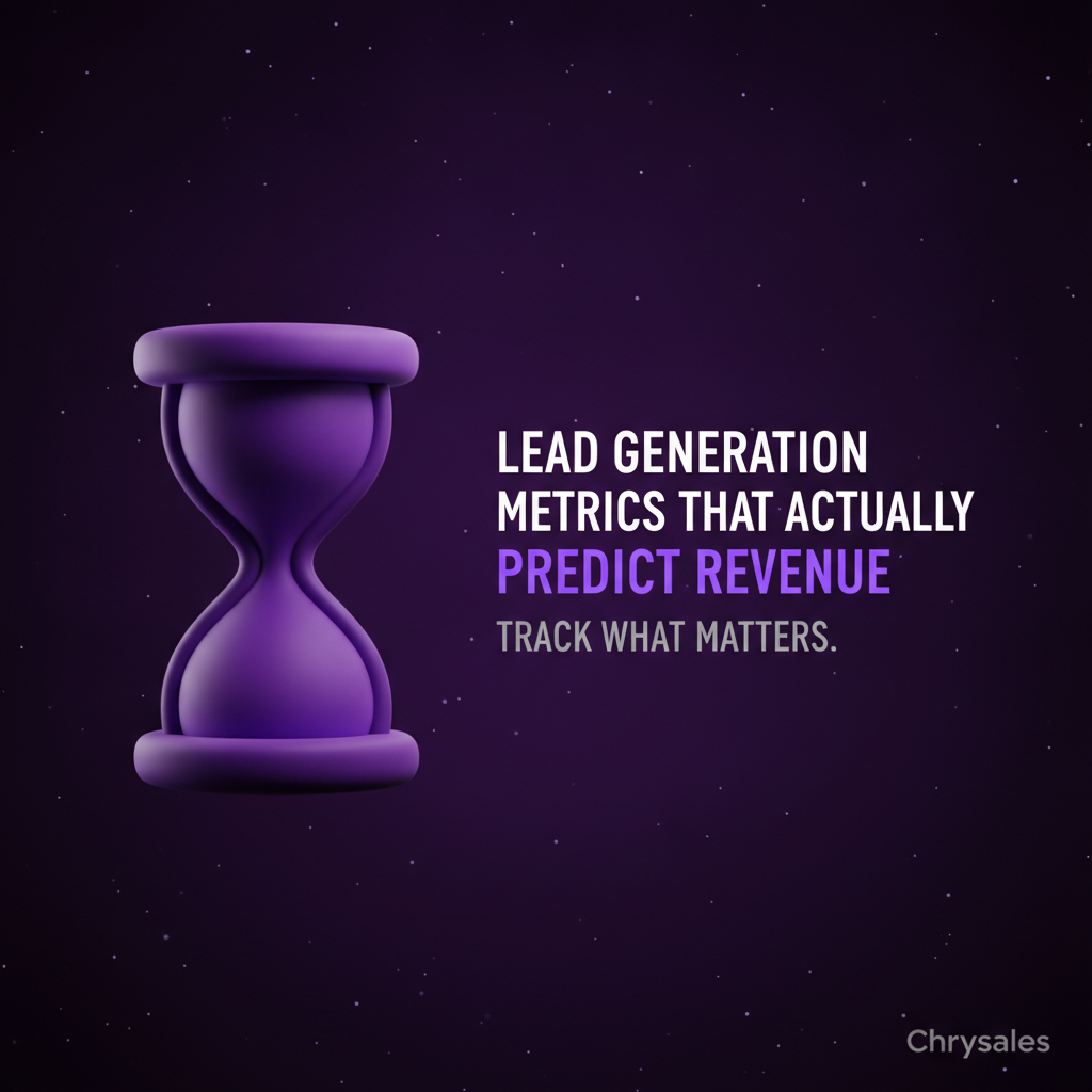 Premium featured image for lead generation metrics that predict B2B revenue