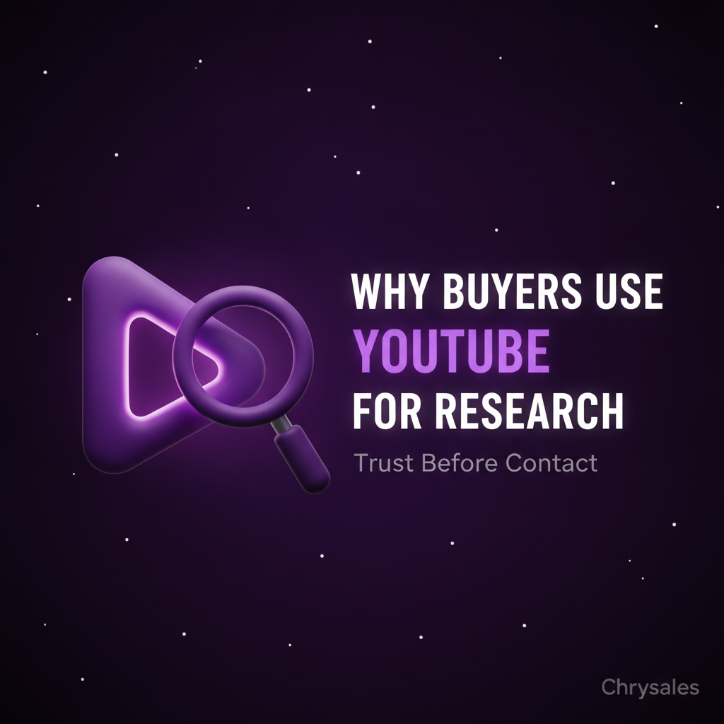 B2B buyers using YouTube video research to build trust before sales calls