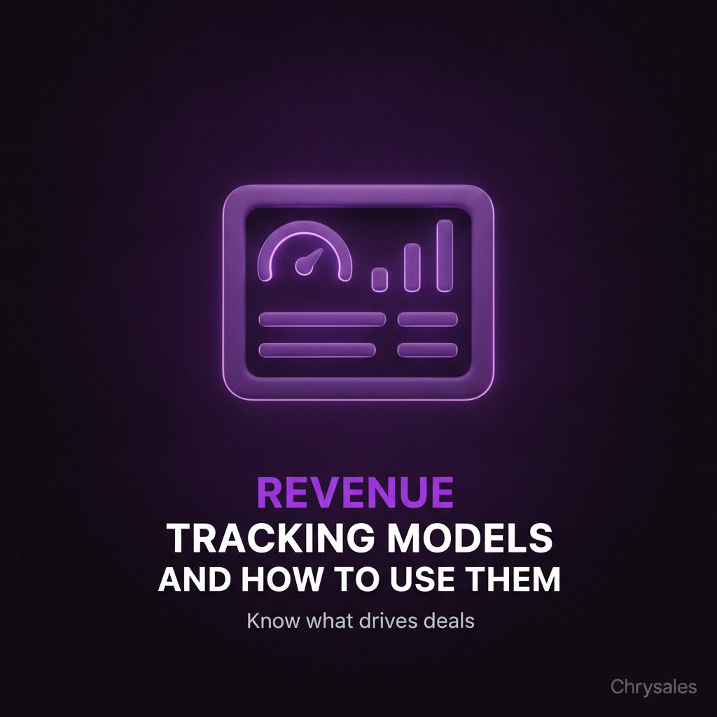 Premium dashboard visual showing revenue tracking models and how to use them