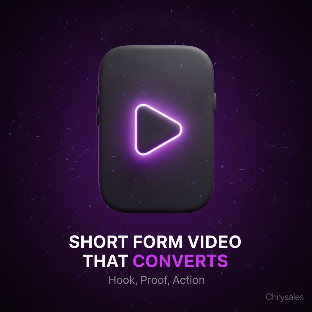Smartphone with glowing screen anchors short form video conversion guide featured image