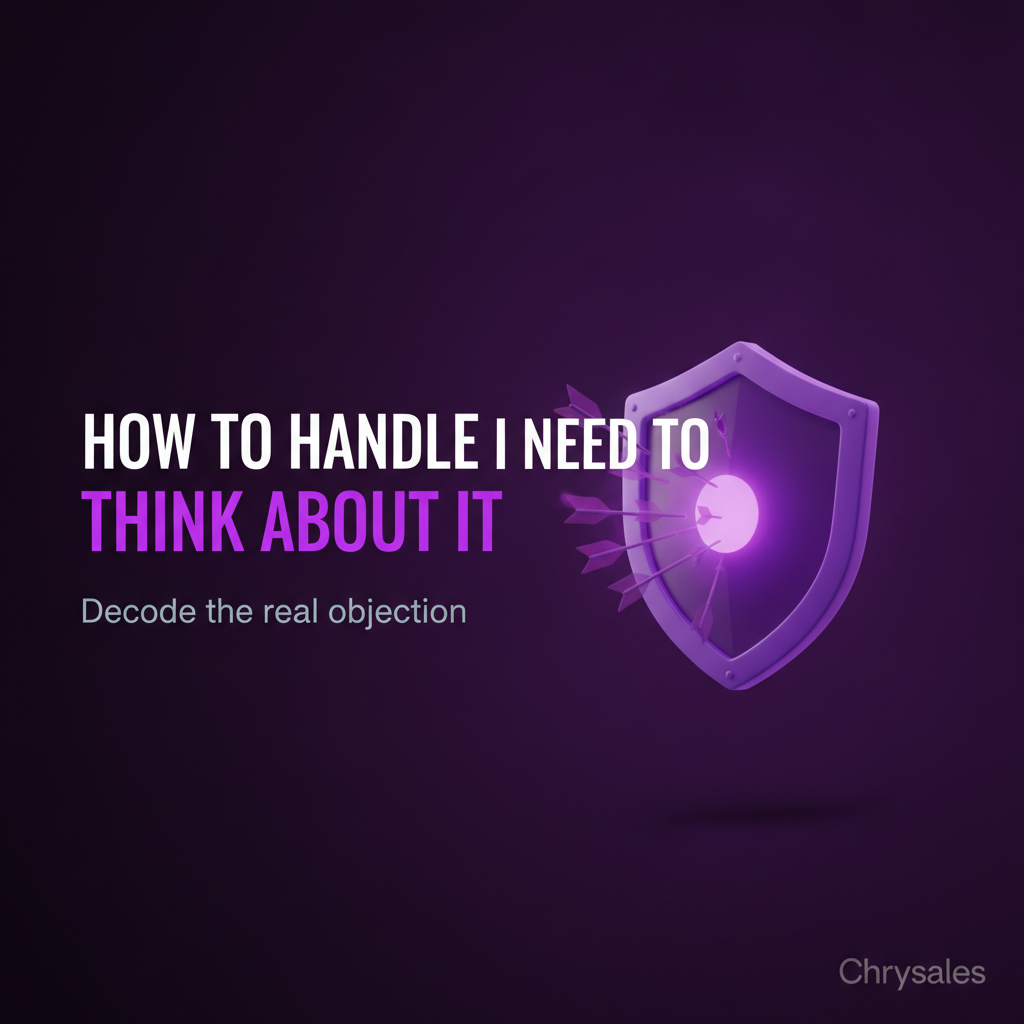 Shield deflecting arrows representing how to handle the I need to think about it objection