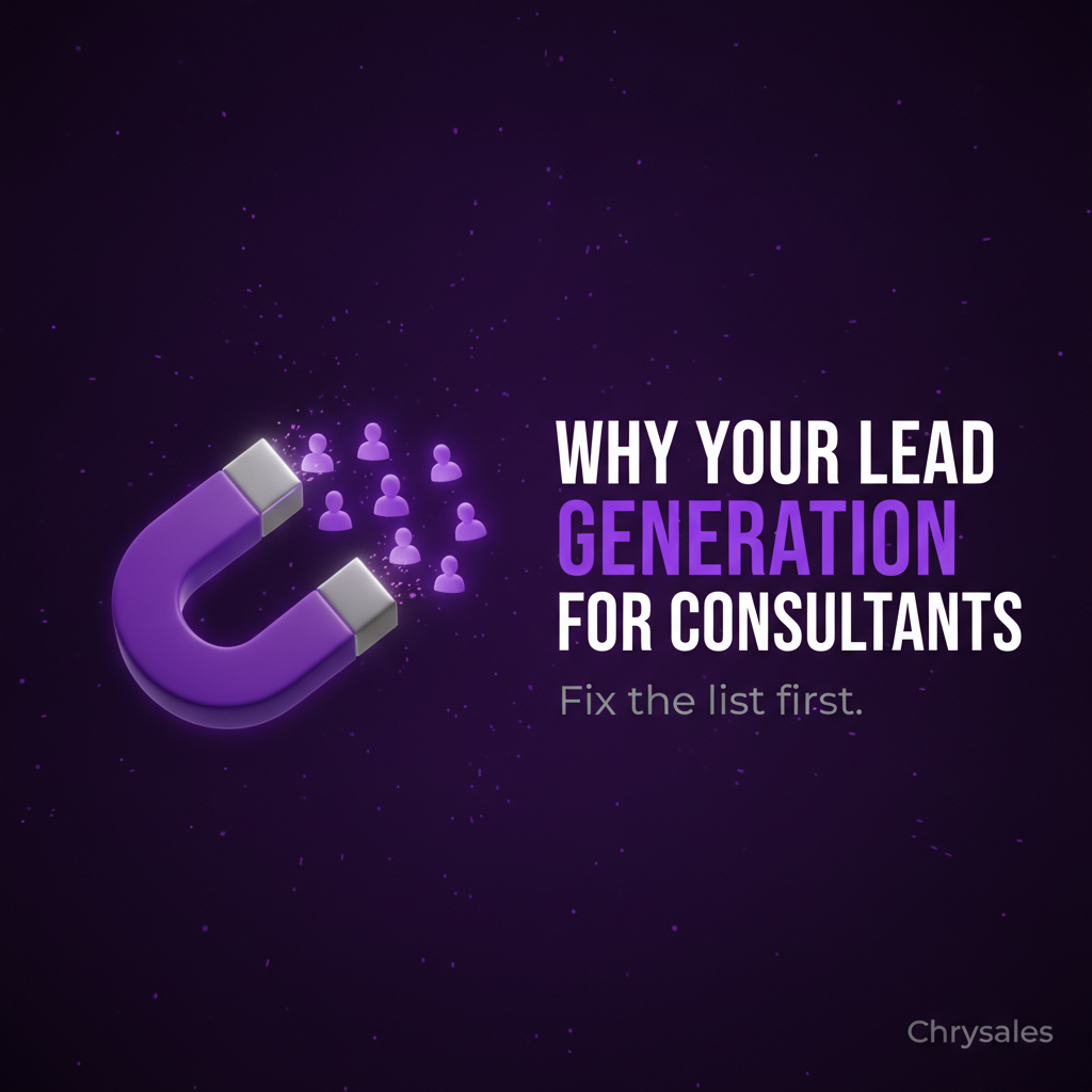 Lead generation for consultants featured image with magnet attracting client icons