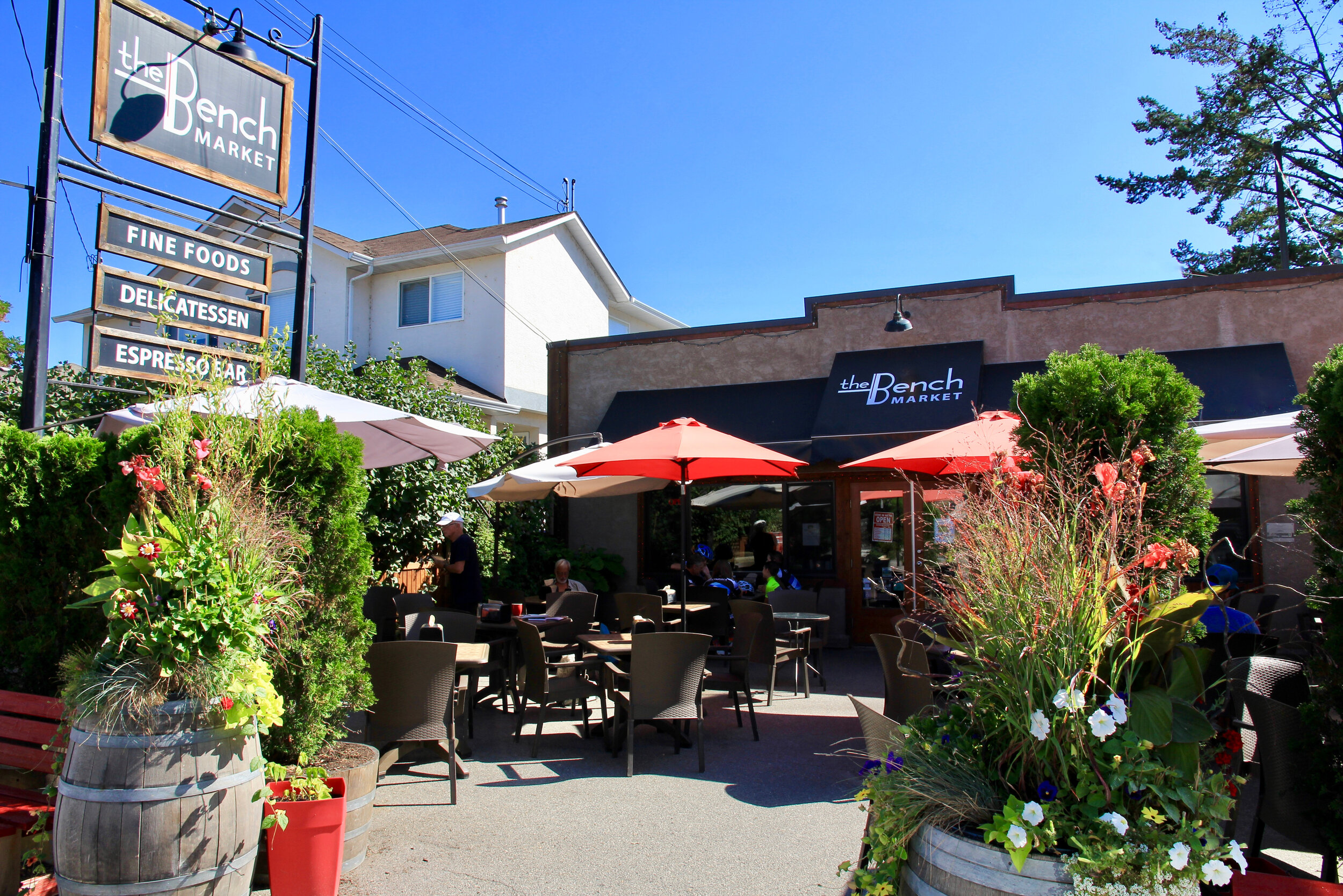 The Bench Market cafe and patio in Penticton