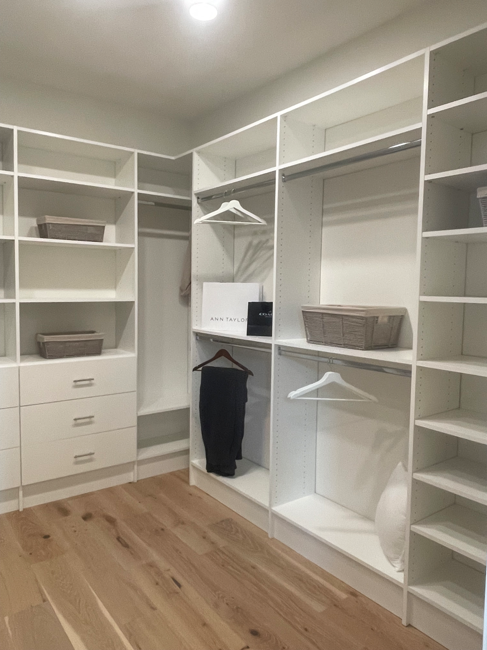"Beautifully organized closet in a Pinellas County home"