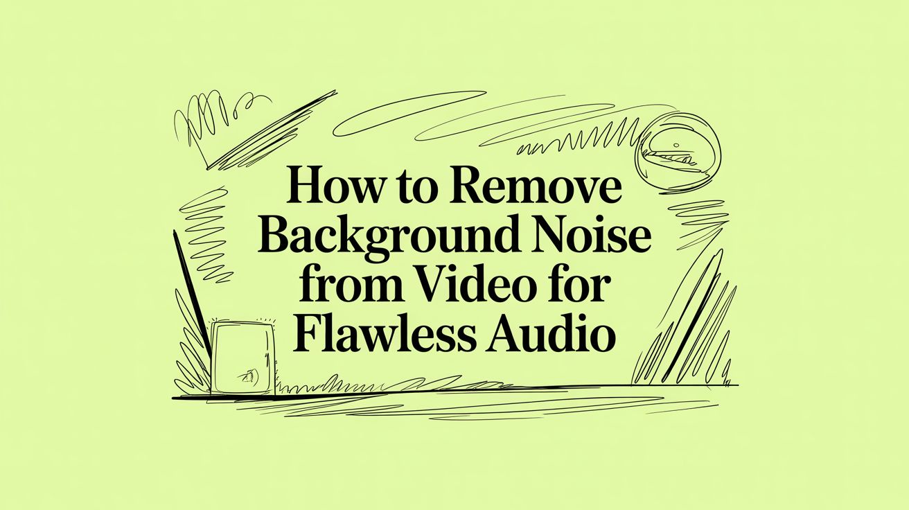 How to Remove Background Noise from Video for Flawless Audio