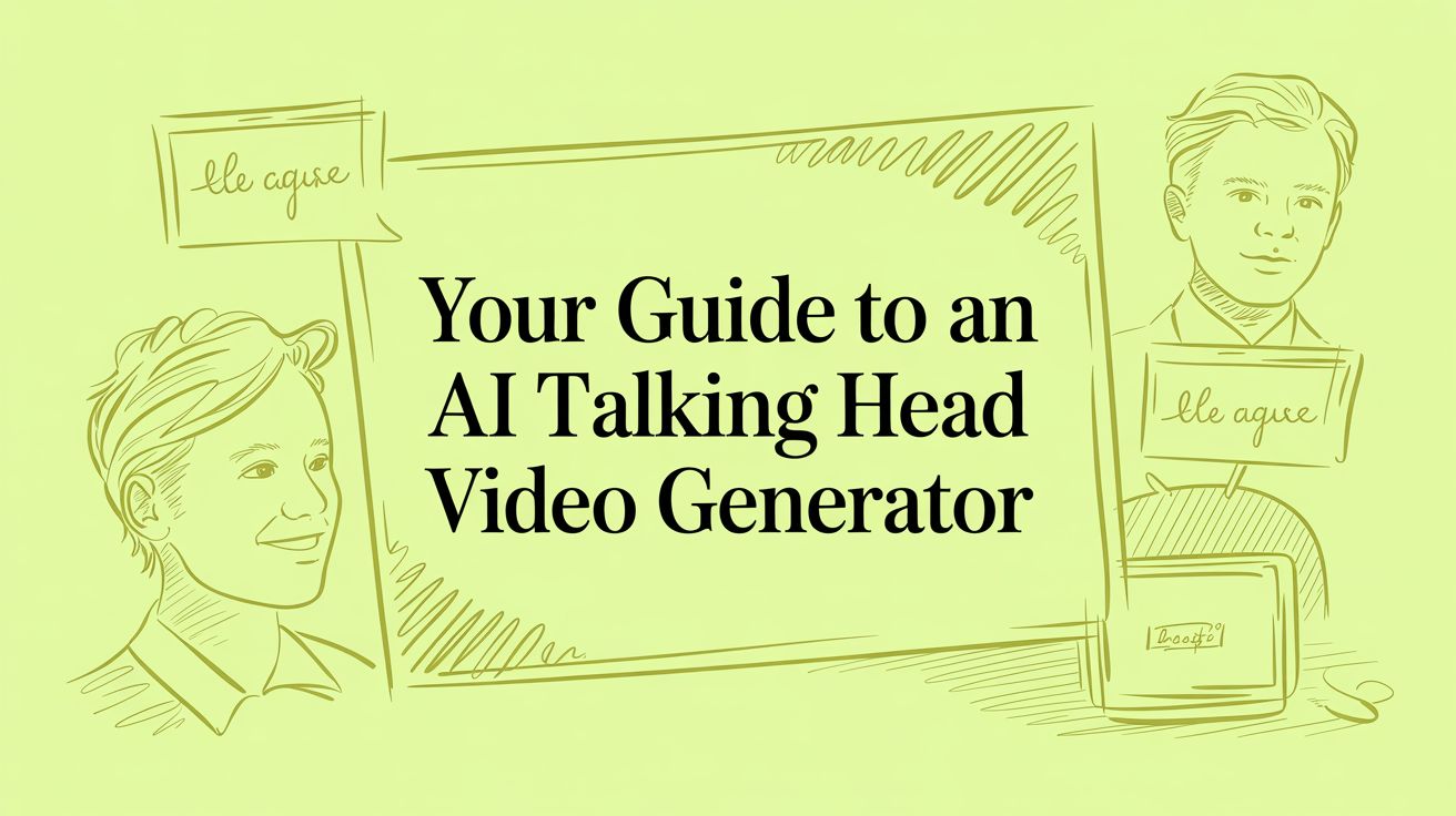 Your Guide to an AI Talking Head Video Generator